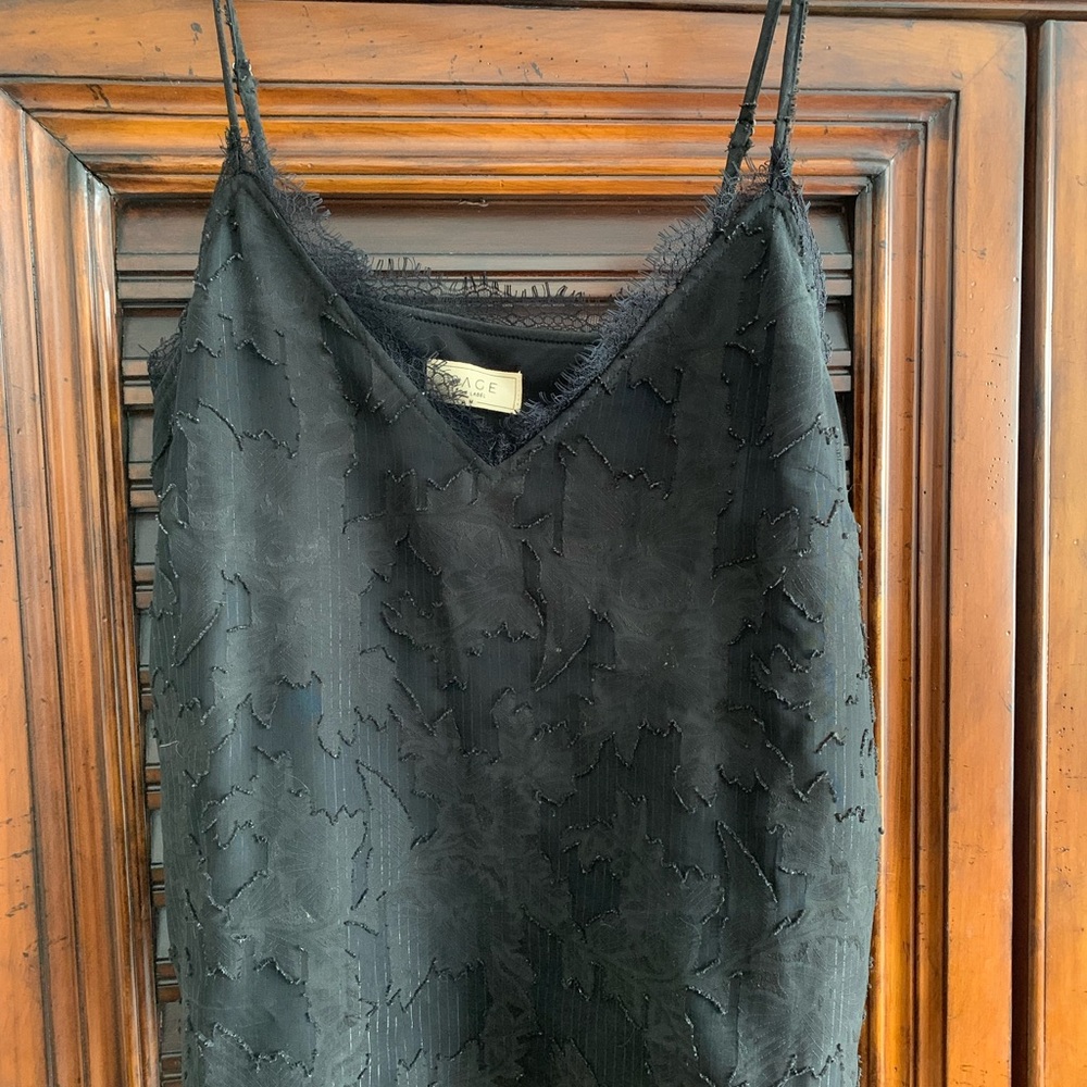 Sage Black tank top Medium